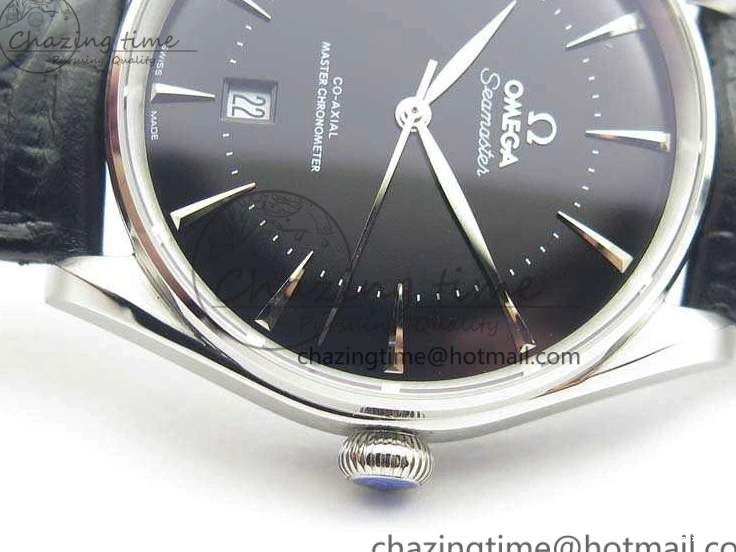 0124 AllSeason Seamaster Edizione Venezia SS Best Edition Black Dial On Leather Strap A 8122